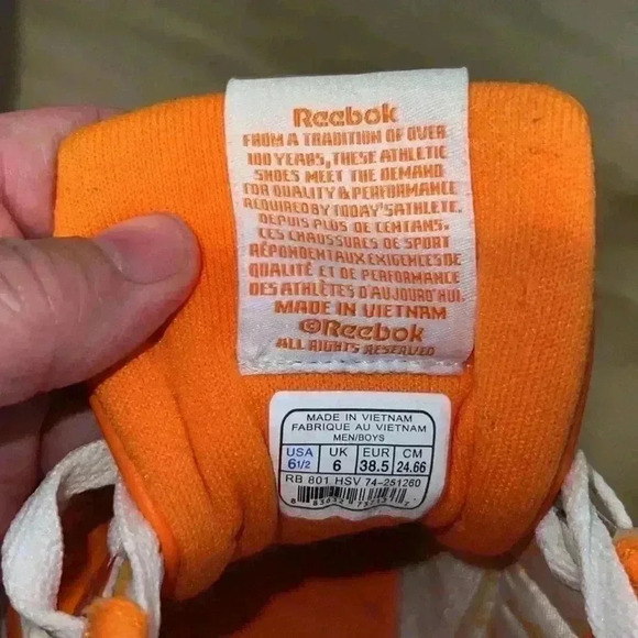 Rare Reebok Classic Kool-Aid Pro Legacy Mandarin Orange Men’s Athletic Shoe - Picture 7 of 9